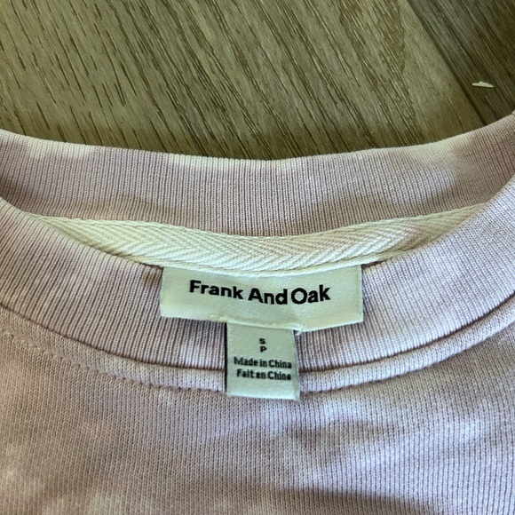 Frank and oak terry sweatshirt in pink tie dye - Picture 3 of 4
